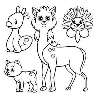 North American Animals Coloring Pages