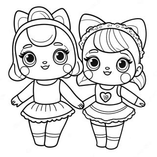 Lol Dolls Coloring Page 67034-53042