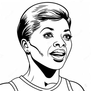 Wilma Rudolph Coloring Pages