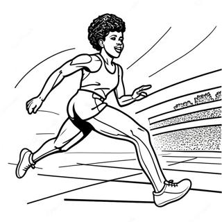 Wilma Rudolph Coloring Pages