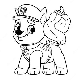 Christmas Paw Patrol Coloring Page 670-530