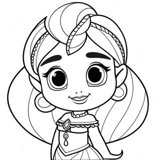 Leah Shimmer And Shine Coloring Page 67114-53111