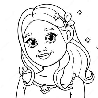 Leah With Magical Sparkles Coloring Page 67115-53108