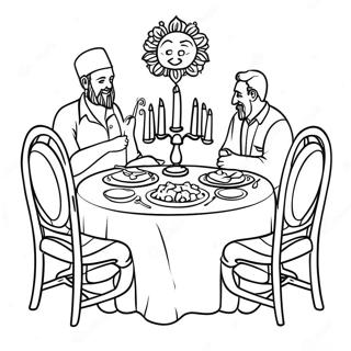 Shabbat Coloring Pages