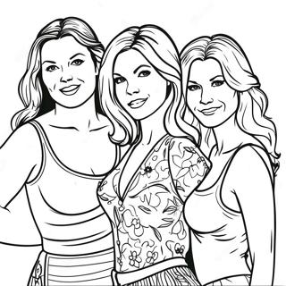 Mamma Mia Characters Coloring Page 67135-53124