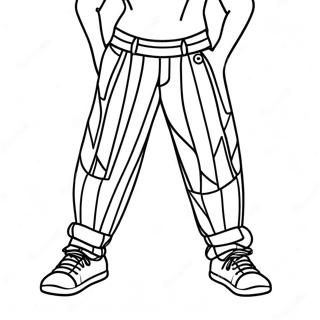 Striped Pants Coloring Page 67145-53138