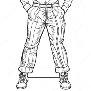 Striped Pants Coloring Page 67145-53140