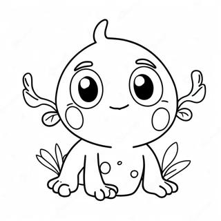 Cute Sprout Character Coloring Page 67155-53141