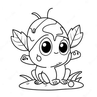 Cute Sprout Character Coloring Page 67155-53144