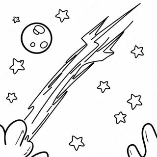 Meteor Shower Coloring Page 67214-53180