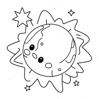 Colorful Meteor Coloring Page 67215-53189