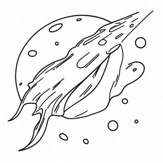 Colorful Meteor Coloring Page 67215-53190