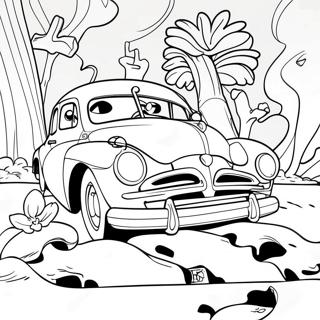 Hudson Hornet Coloring Pages