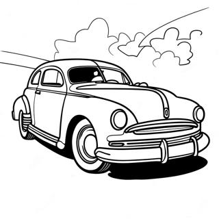 Hudson Hornet Classic Racing Car Coloring Page 67244-53211