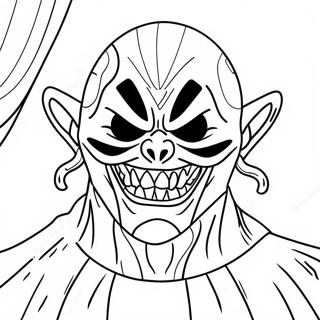 Scary Boogeyman In The Shadows Coloring Page 67275-53241