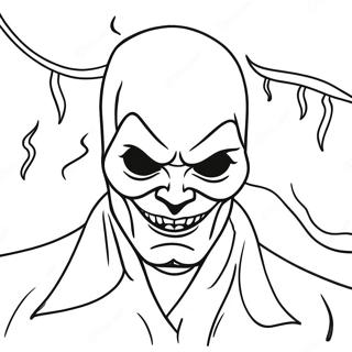 Scary Boogeyman In The Shadows Coloring Page 67275-53242