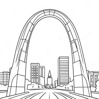 St Louis Arch Coloring Page 67295-53253