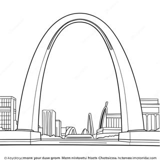 St Louis Arch Coloring Page 67295-53256