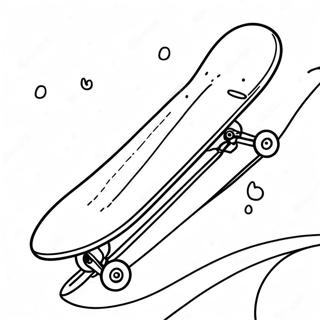 Skateboard Coloring Page 6730-5354