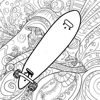 Skateboard Coloring Page 6730-5355