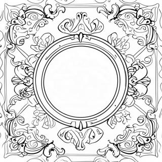 Decorative Mirror Coloring Page 67325-53297