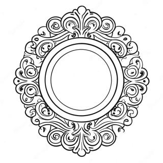 Decorative Mirror Coloring Page 67325-53298