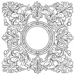 Decorative Mirror Coloring Page 67325-53299