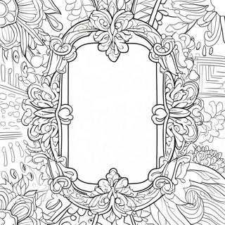 Decorative Mirror Coloring Page 67325-53300