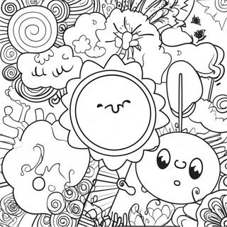 Aesthetic Stickers Coloring Page 67344-53287