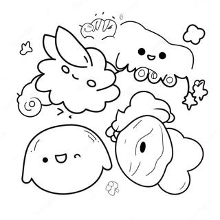 Cute Aesthetic Stickers Coloring Page 67345-53290