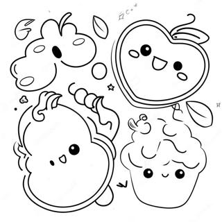 Cute Aesthetic Stickers Coloring Page 67345-53291