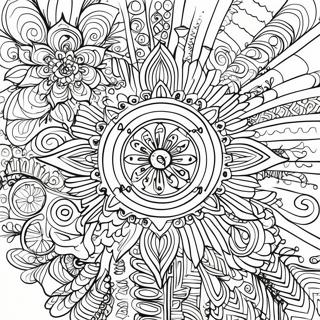 Relaxing Mandala 420 Coloring Page 67355-53303