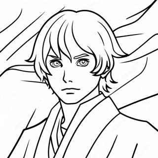 Dazai With A Mysterious Expression Coloring Page 67385-53329