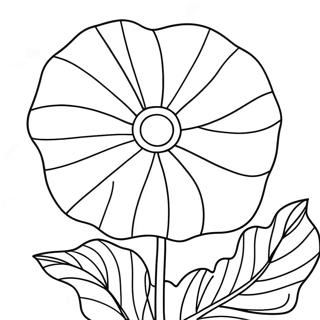 Morning Glory Flower Coloring Page 67394-53322