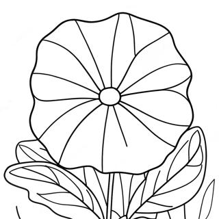 Morning Glory Flower Coloring Page 67394-53324