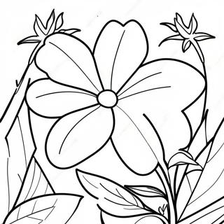 Vibrant Morning Glory Coloring Page 67395-53337