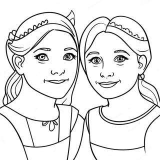 Three Sisters Coloring Pages