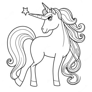 Unicorn Princess Coloring Page 6740-5359