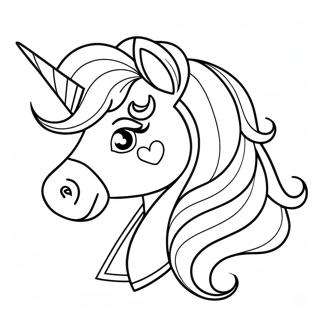 Sparkling Unicorn Princess Coloring Page 6741-5363