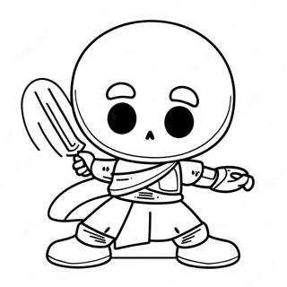 Dust Sans Coloring Pages