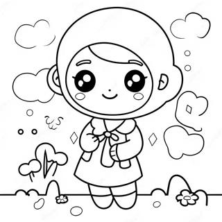 Kawaii Chan Coloring Page 67444-53368