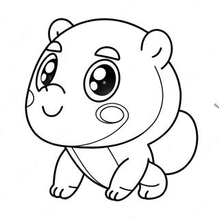 Cute Kawaii Chan With Big Eyes Coloring Page 67445-53383