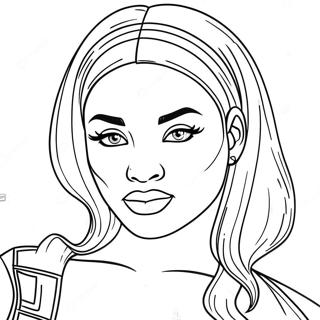 Megan Thee Stallion Coloring Pages