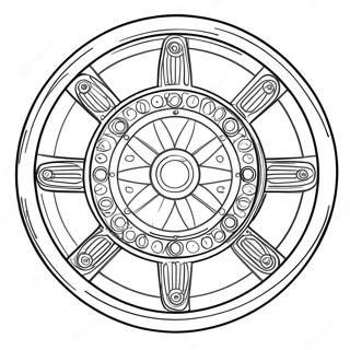 Wheel Coloring Pages