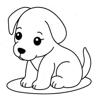 Sleeping Puppy Coloring Page 67554-53447