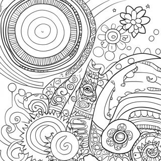 Galaxy Trippy Coloring Page 6760-5418