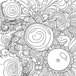 Galaxy Trippy Coloring Page 6760-5419