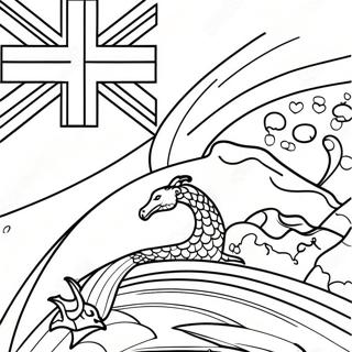 New Zealand Flag Coloring Page 67614-53502