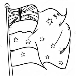 Vibrant New Zealand Flag Coloring Page 67615-53506