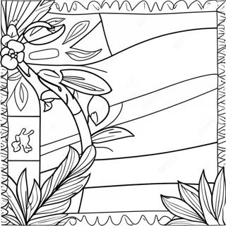 Vibrant New Zealand Flag Coloring Page 67615-53507